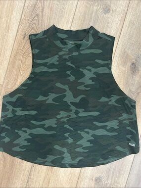 DSG Green Camo Athletic Crop Tank